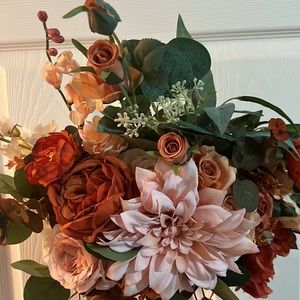 Ling’s Moment Wedding Bouquet Sunset Terracotta 15 in